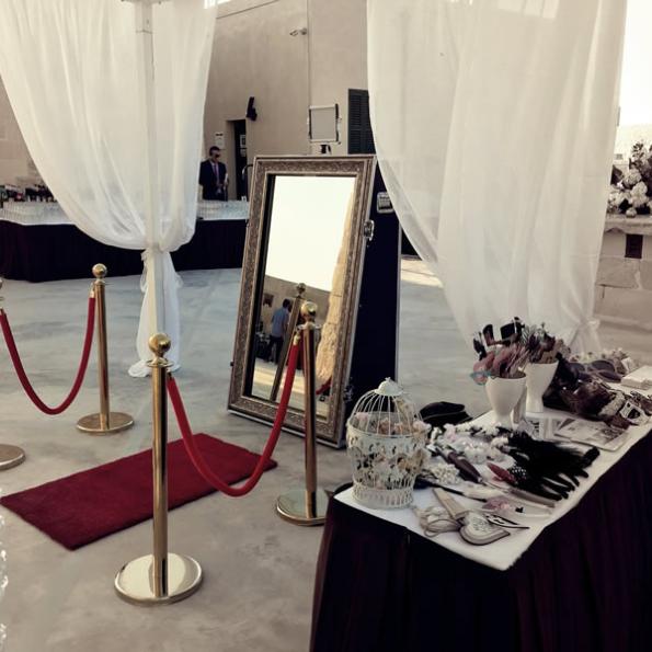Mirror Booth Wedding at Valletta Barracks